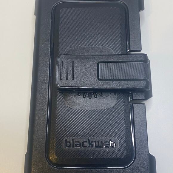 Blackweb Rugged IPhone Case with Holster Black - Picture 3 of 10